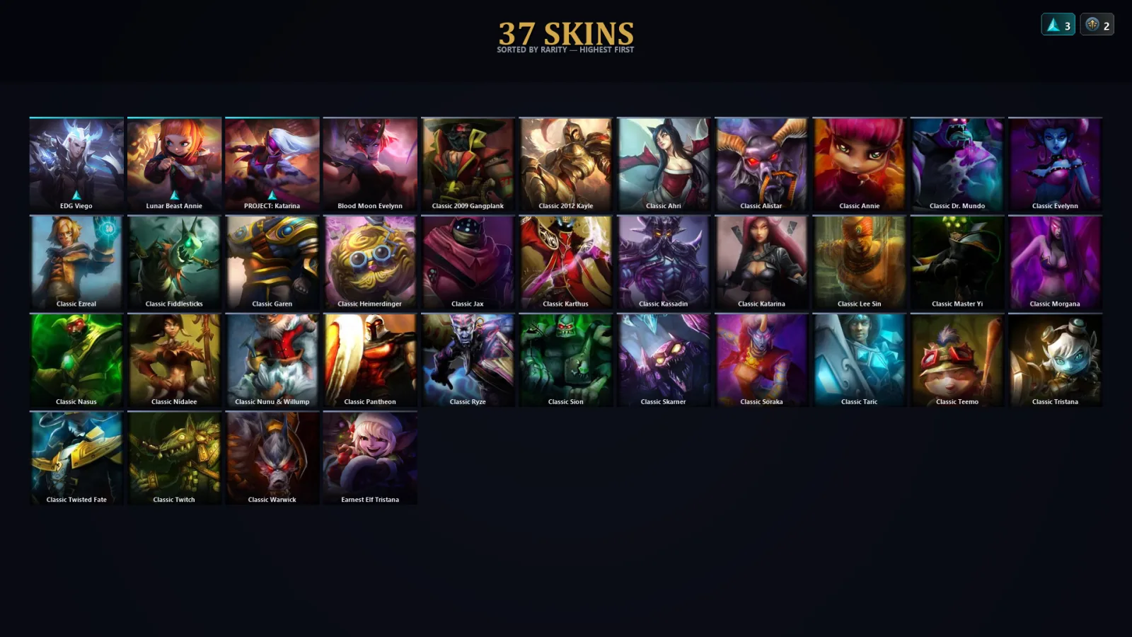 [LoL] | TR | Level 32 | Bronze IV | 28 Champions | 37 Skins