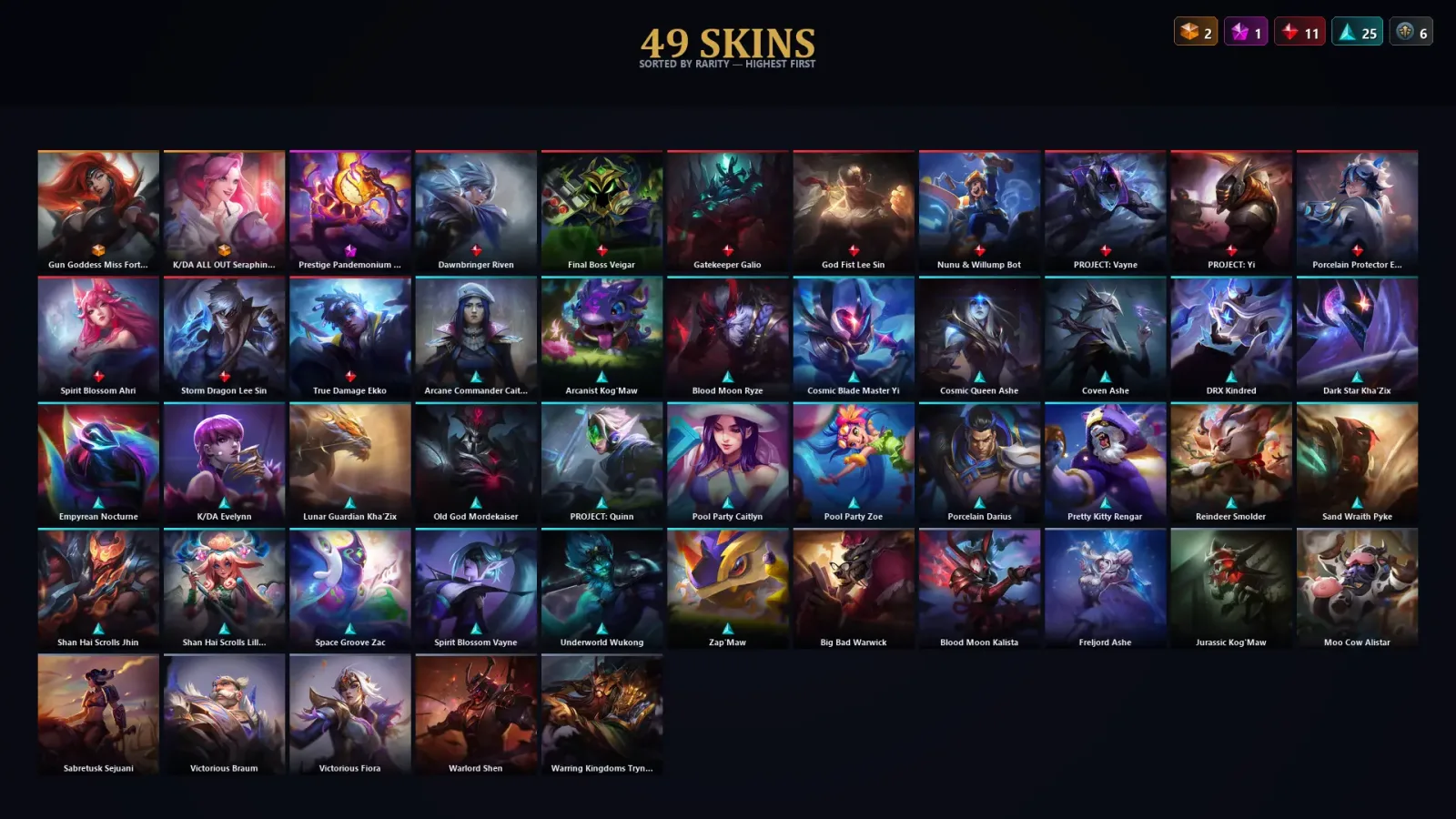 [LoL] | TR | Level 113 | Gold II | 133 Champions | 49 Skins — LoL account