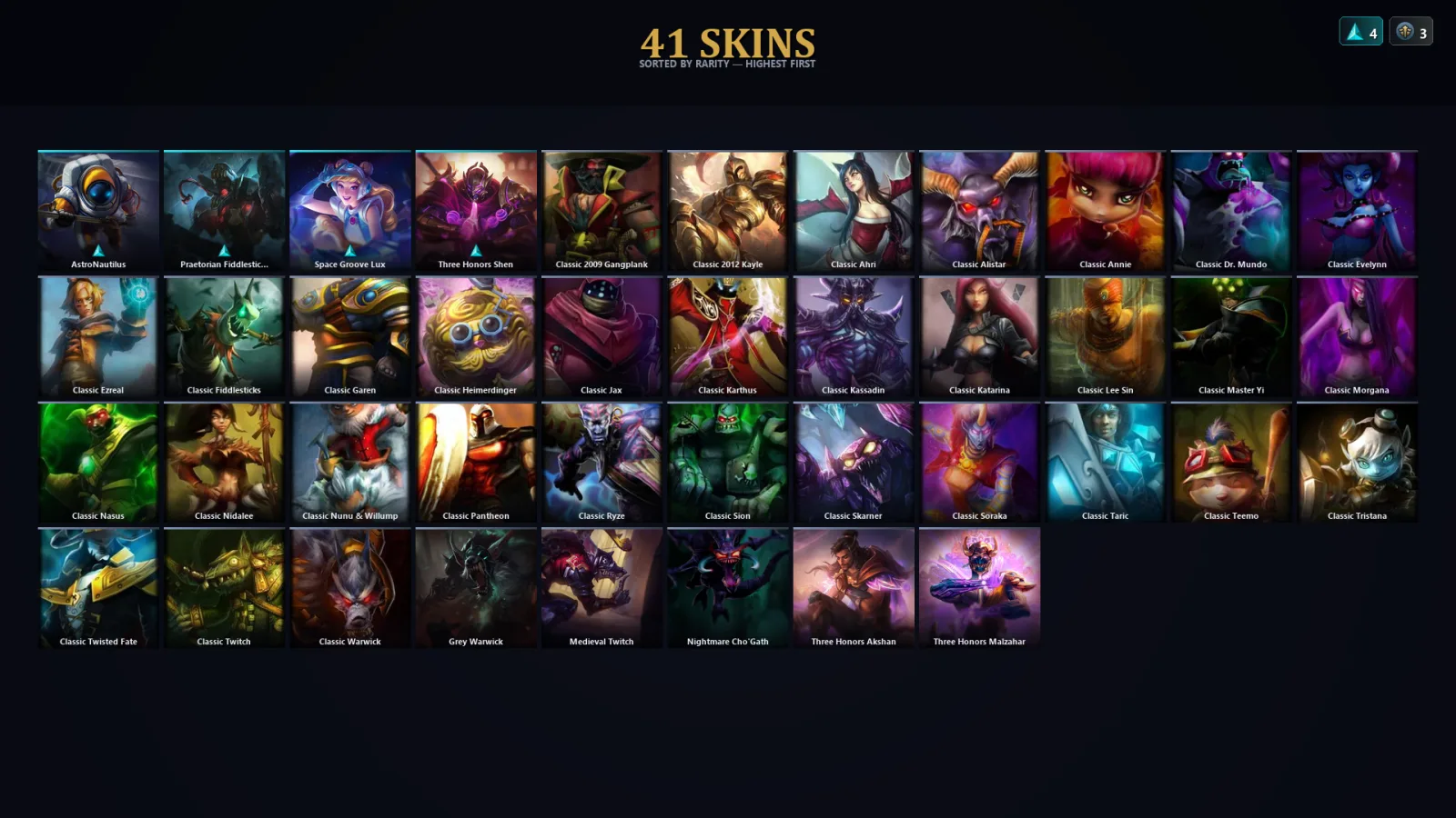 [LoL] | EUW | Level 33 | Platinum III | 75 Champions | 9 Skins