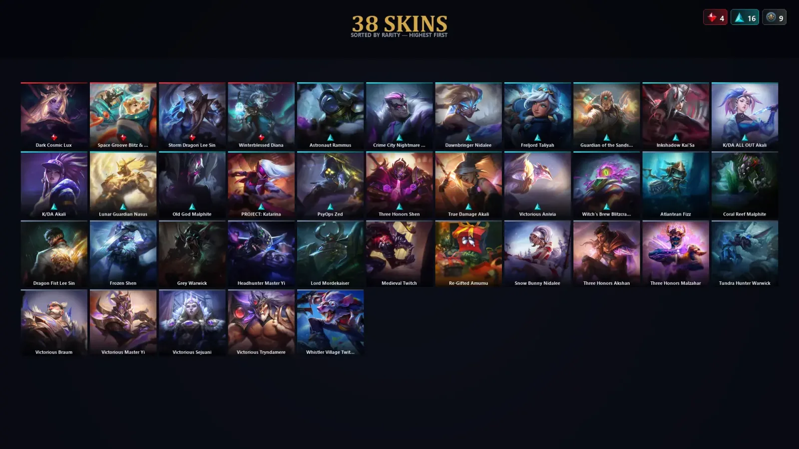 [LoL] | TR | Level 99 | Diamond IV | 106 Champions | 38 Skins | 19,051 BE — LoL account
