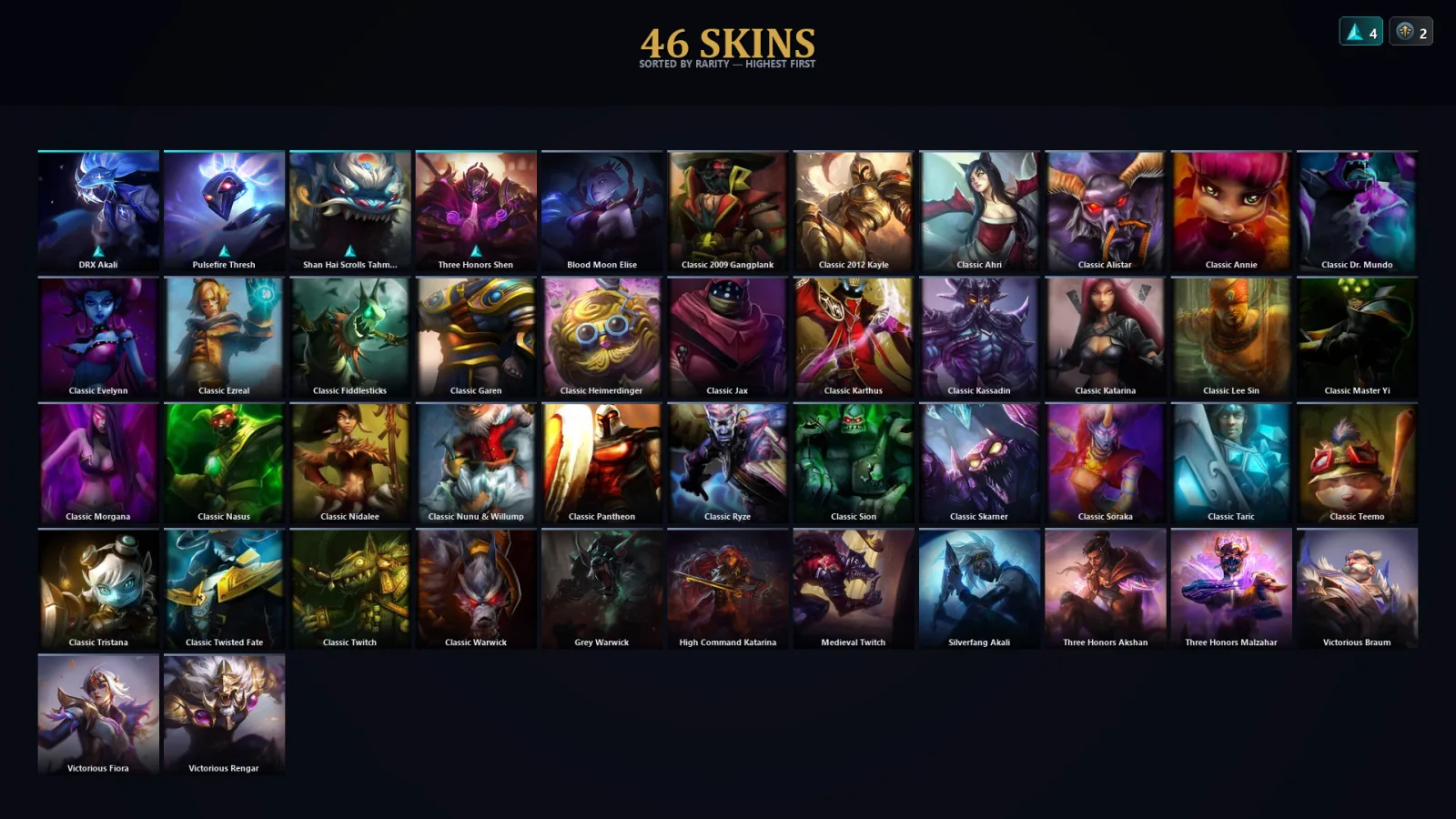 [LoL] | TR | Level 65 | Diamond IV | 111 Champions | 14 Skins | 21,989 BE
