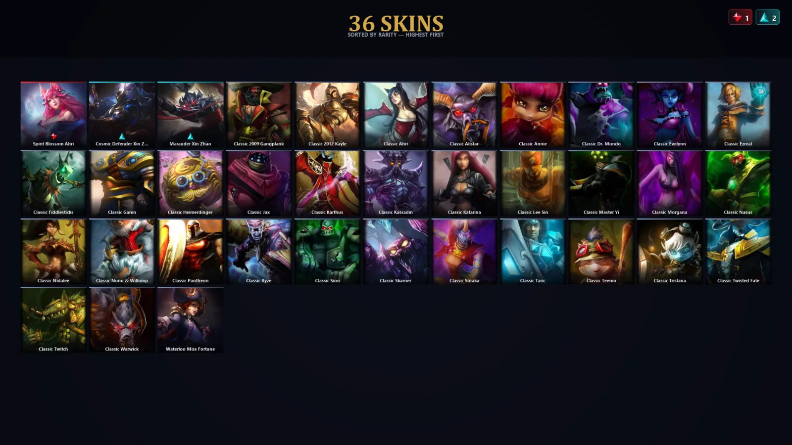 [LoL] | EUW | Level 64 | 42 Champions | 36 Skins