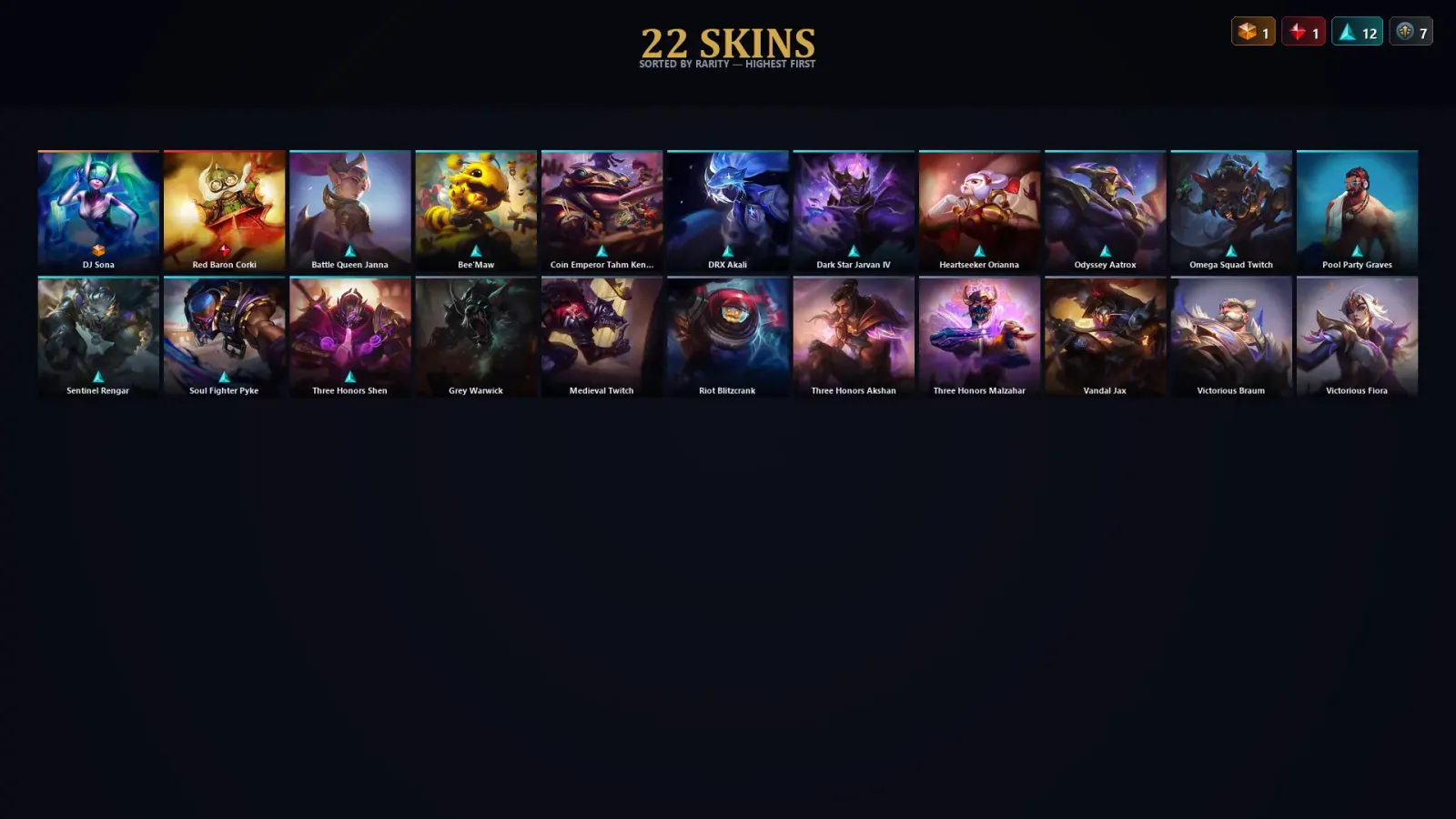 [LoL] | EUW | Level 79 | Emerald III | 116 Champions | 22 Skins — LoL account