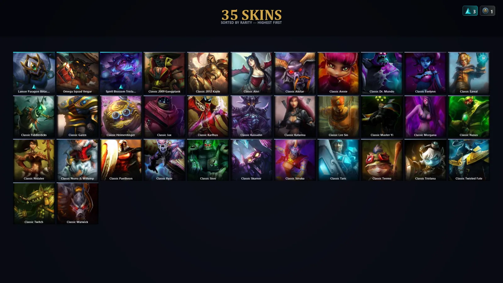 [LoL] | TR | Level 37 | 38 Champions | 3 Skins