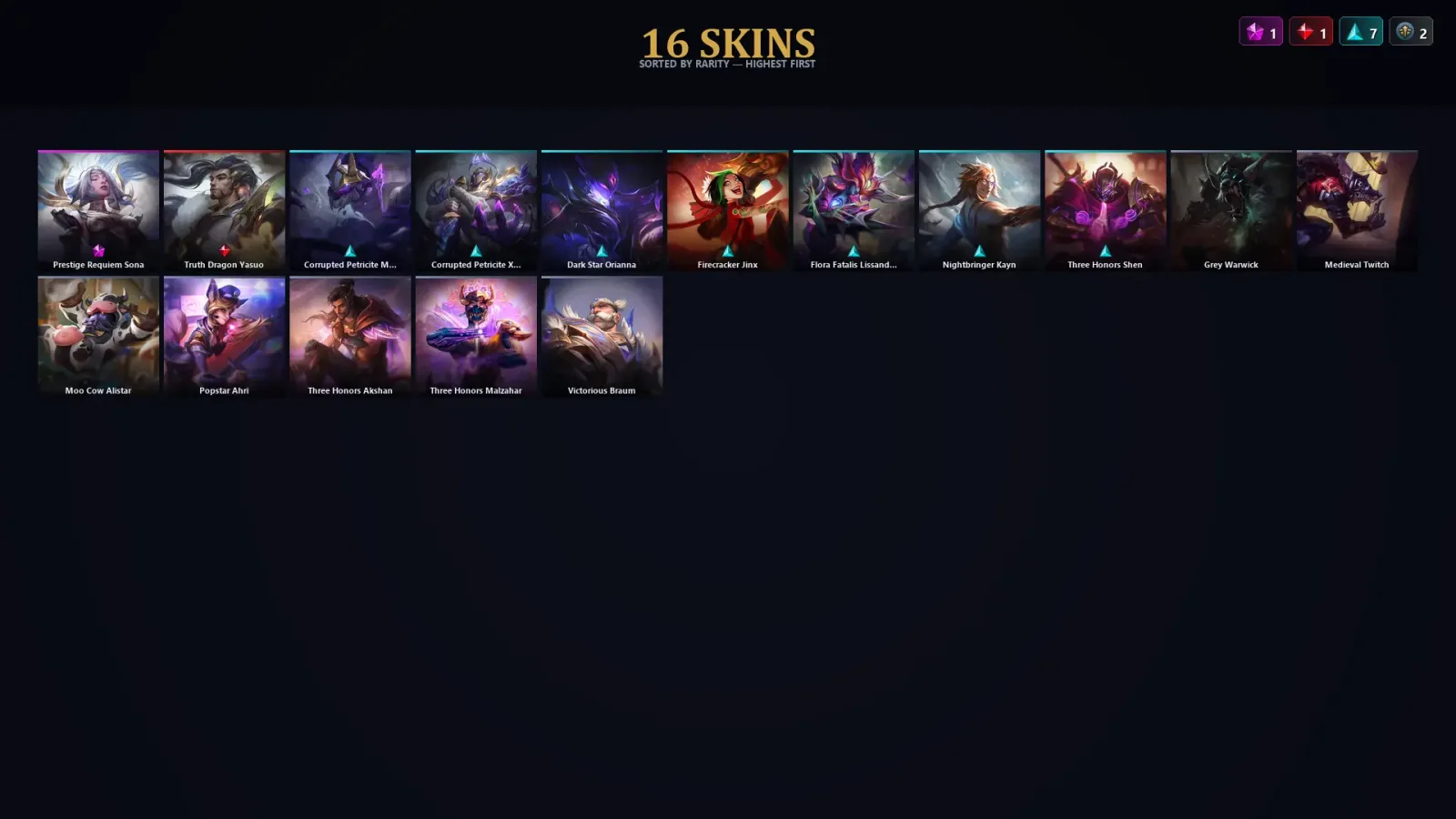 [LoL] | TR | Level 38 | Gold II | 62 Champions | 16 Skins — LoL account