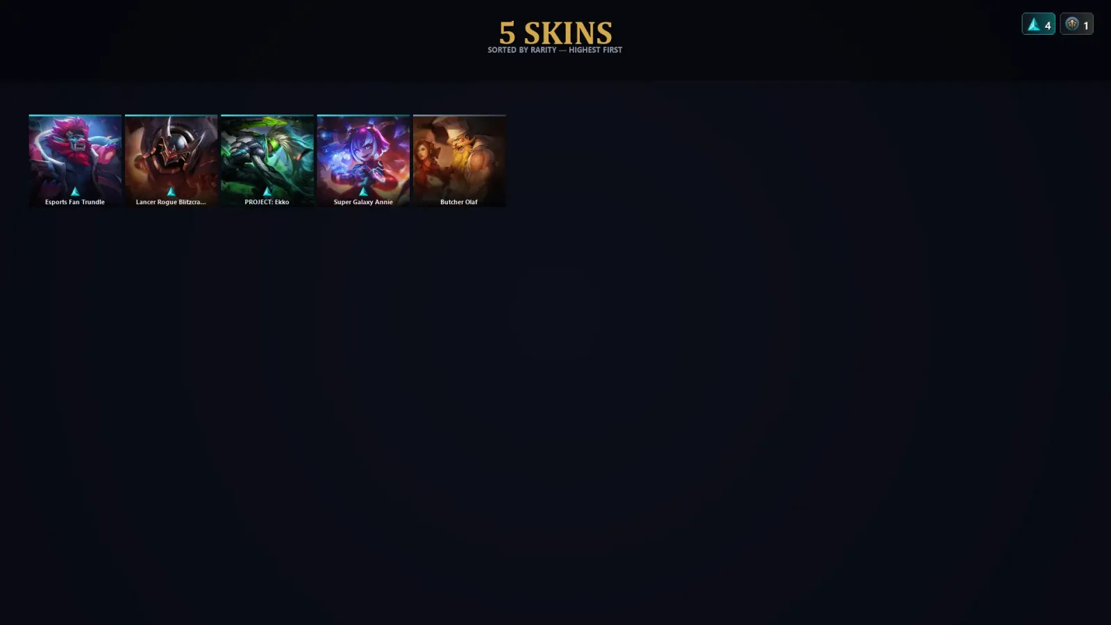 [LoL] | EUW | Level 41 | Platinum IV | 36 Champions | 5 Skins | 42,150 BE — LoL account