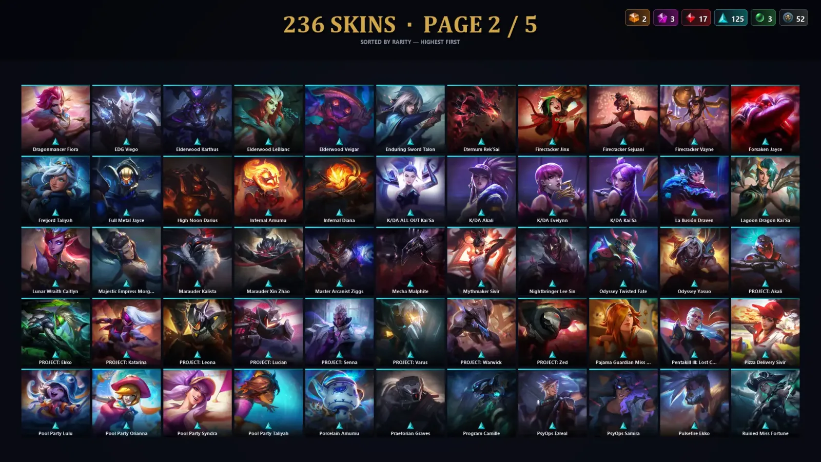 [LoL] | EUW | Level 330 | Gold IV | 170 Champions | 236 Skins | 37,452 BE