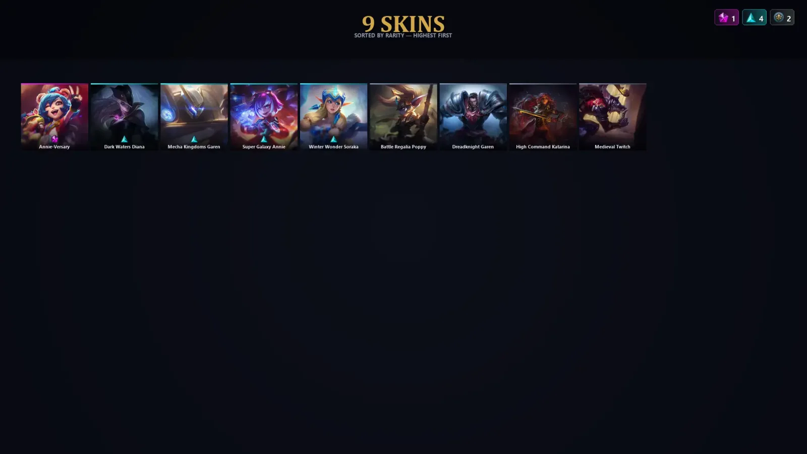 [LoL] | TR | Level 50 | 42 Champions | 9 Skins