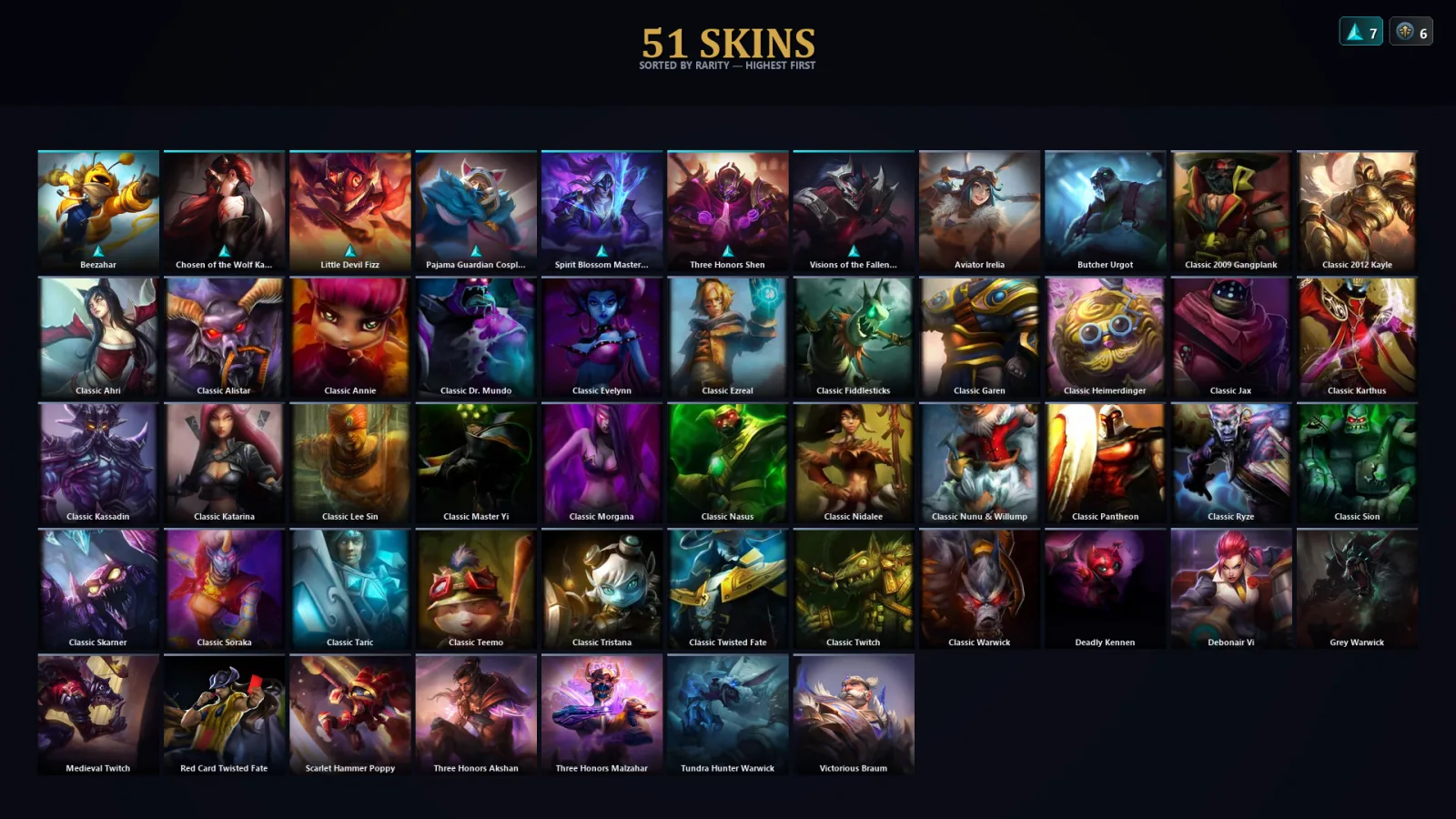[LoL] | EUW | Level 30 | Master | 51 Champions | 19 Skins | 141,296 BE