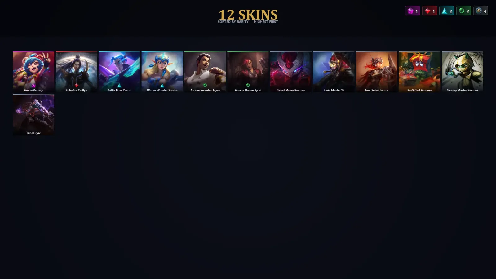 [LoL] | TR | Level 66 | 41 Champions | 12 Skins
