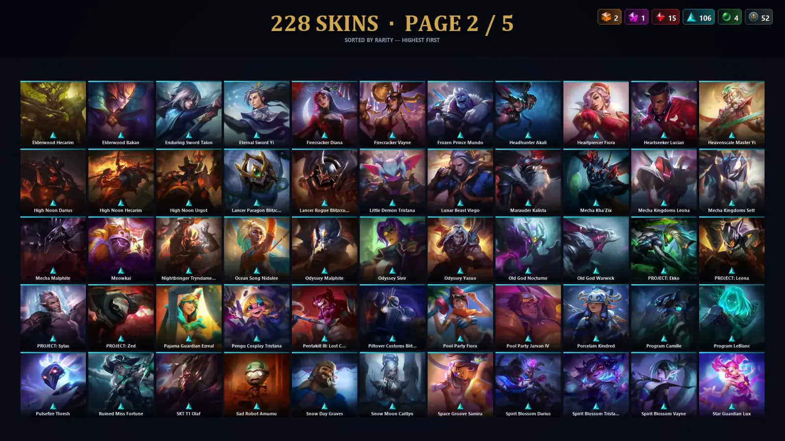 [LoL] | TR | Level 418 | Emerald IV | 172 Champions | 228 Skins | 17,766 BE — LoL account