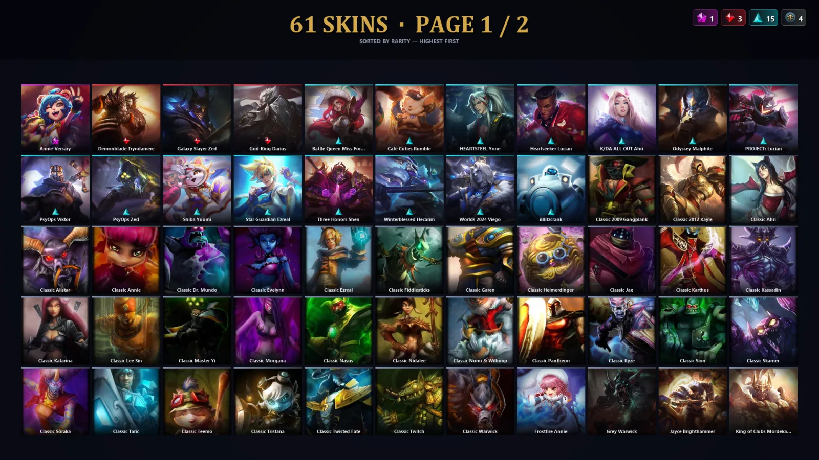 [LoL] | TR | Level 51 | Platinum I | 141 Champions | 29 Skins — LoL account
