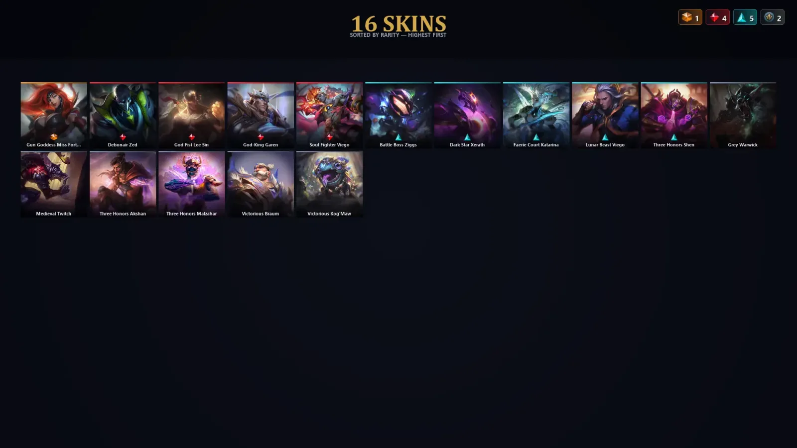 [LoL] | TR | Level 42 | Emerald IV | 46 Champions | 16 Skins | 22,395 BE — LoL account