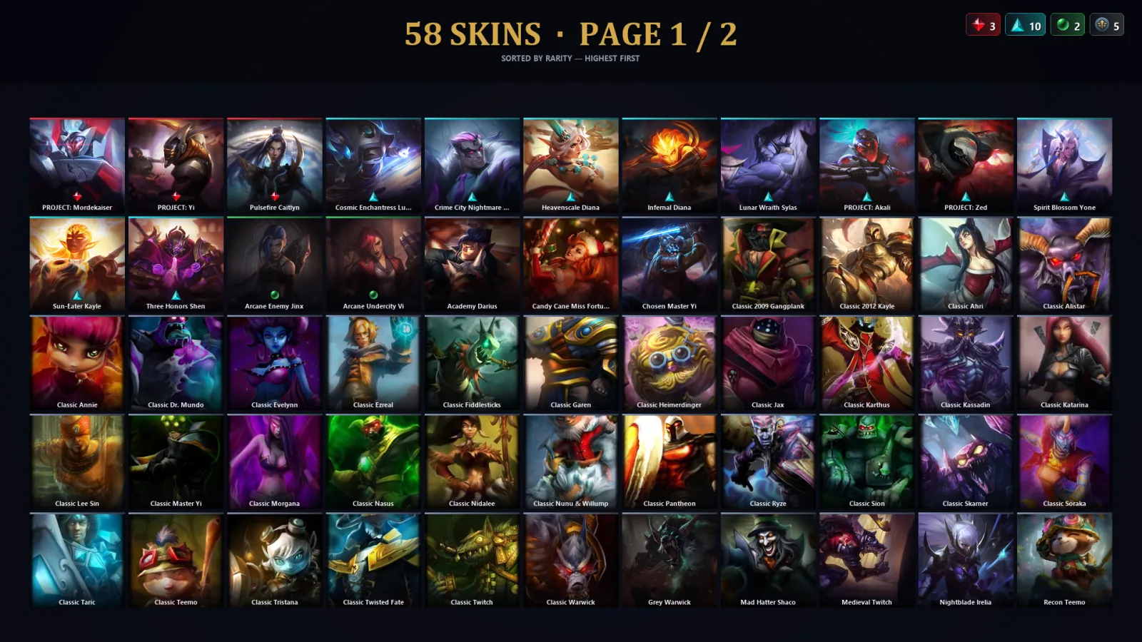 [LoL] | TR | Level 111 | Emerald II | 82 Champions | 58 Skins