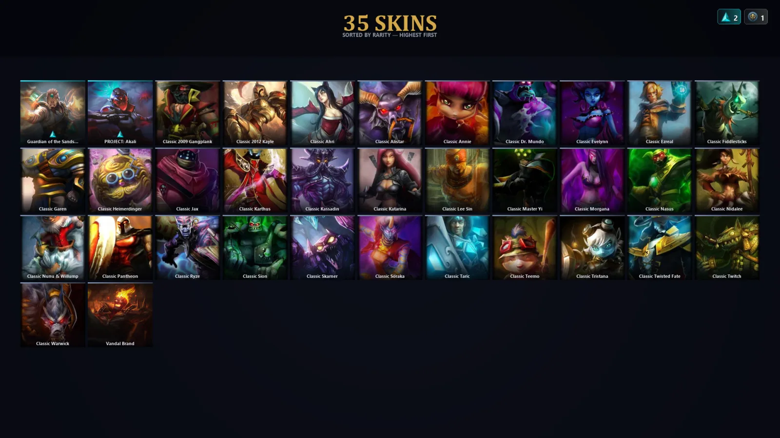 [LoL] | TR | Level 31 | 30 Champions | 3 Skins