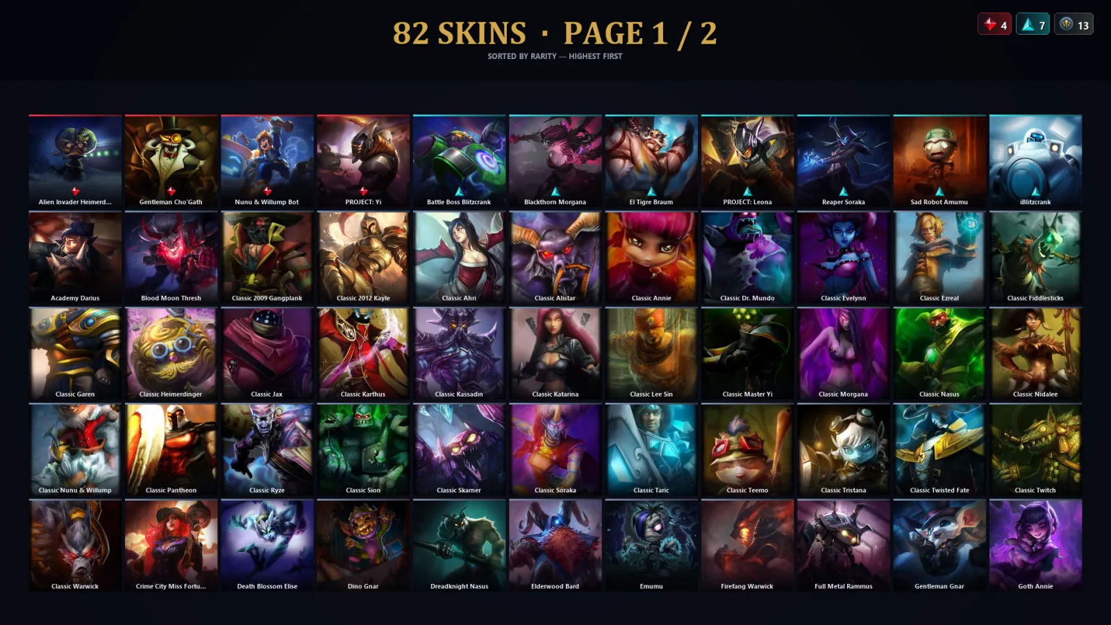 [LoL] | EUW | Level 30 | 89 Champions | 82 Skins