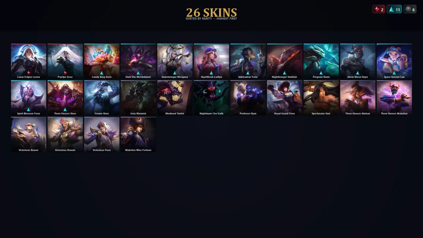 [LoL] | TR | Level 105 | Silver IV | 142 Champions | 26 Skins — LoL account