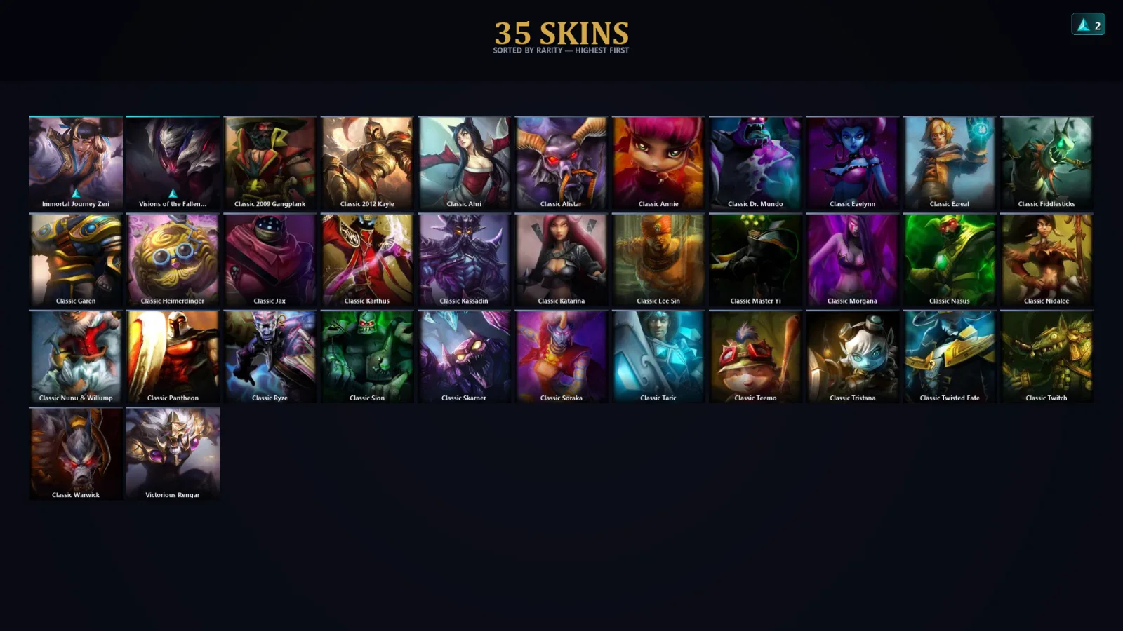 [LoL] | EUW | Level 33 | Platinum IV | 52 Champions | 35 Skins | 14,255 BE
