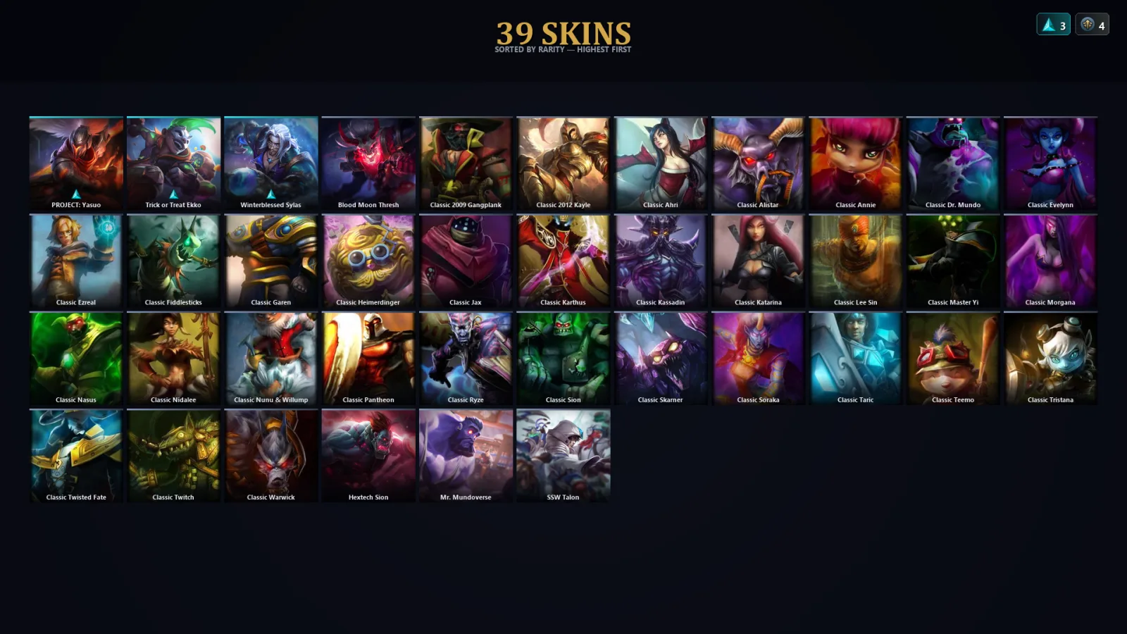 [LoL] | TR | Level 40 | Platinum I | 64 Champions | 7 Skins