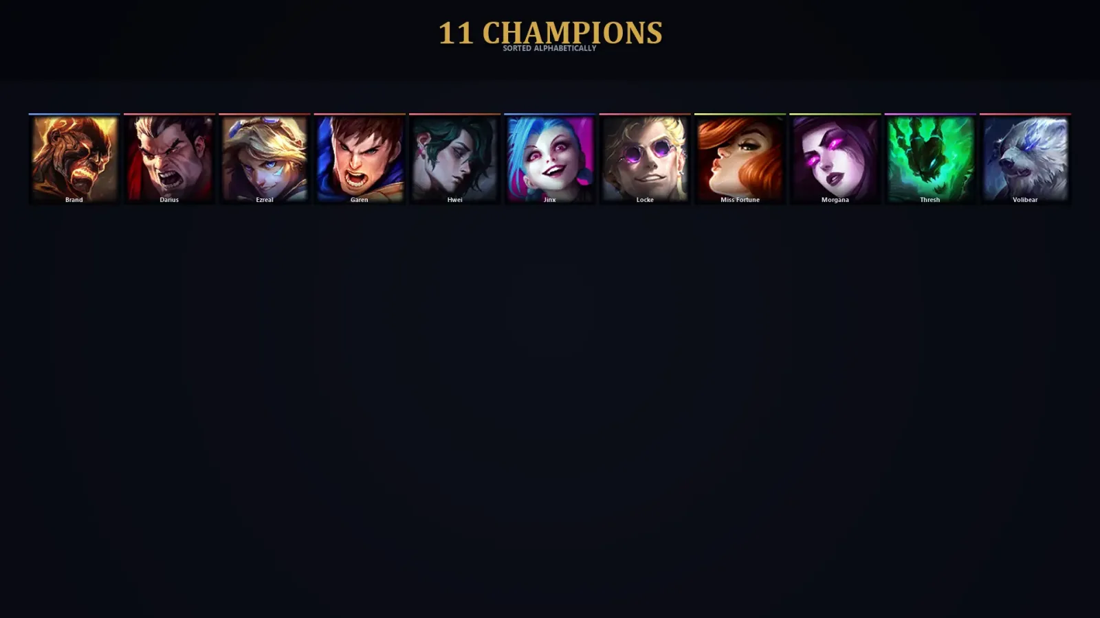 [LoL] | EUW | Level 30 | 11 Champions | 36,030 BE