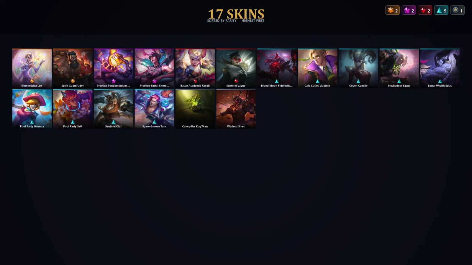 [LoL] | EUW | Level 47 | Emerald III | 74 Champions | 17 Skins