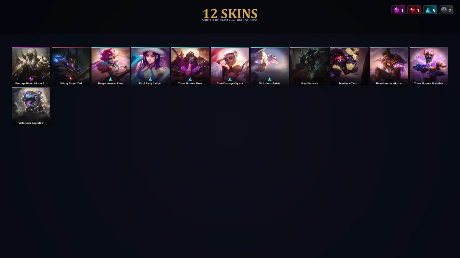 [LoL] | TR | Level 44 | Emerald IV | 49 Champions | 12 Skins with Pantheon