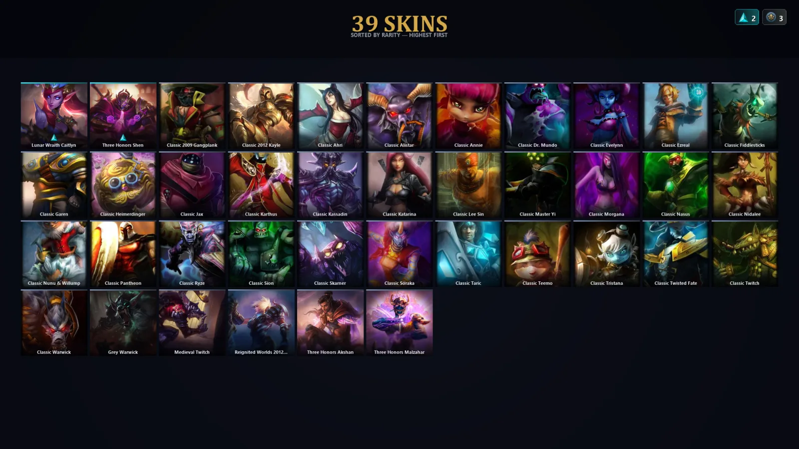 [LoL] | TR | Level 30 | 49 Champions | 39 Skins | 25,941 BE