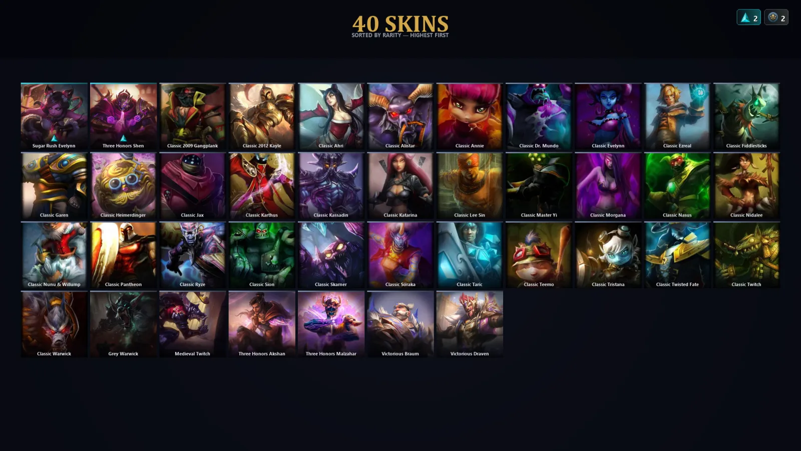 [LoL] | EUW | Level 49 | Emerald II | 52 Champions | 40 Skins
