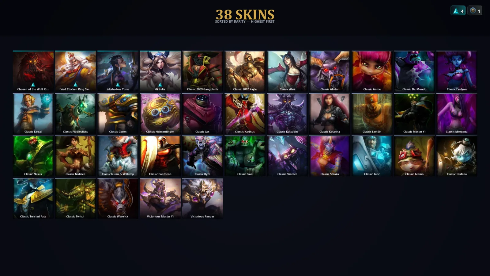 [LoL] | TR | Level 45 | Diamond II | 59 Champions | 38 Skins