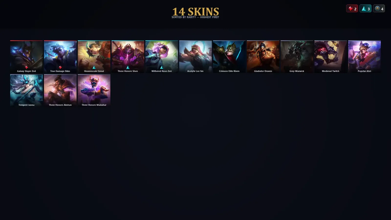 [LoL] | TR | Level 30 | Challenger | 106 Champions | 14 Skins