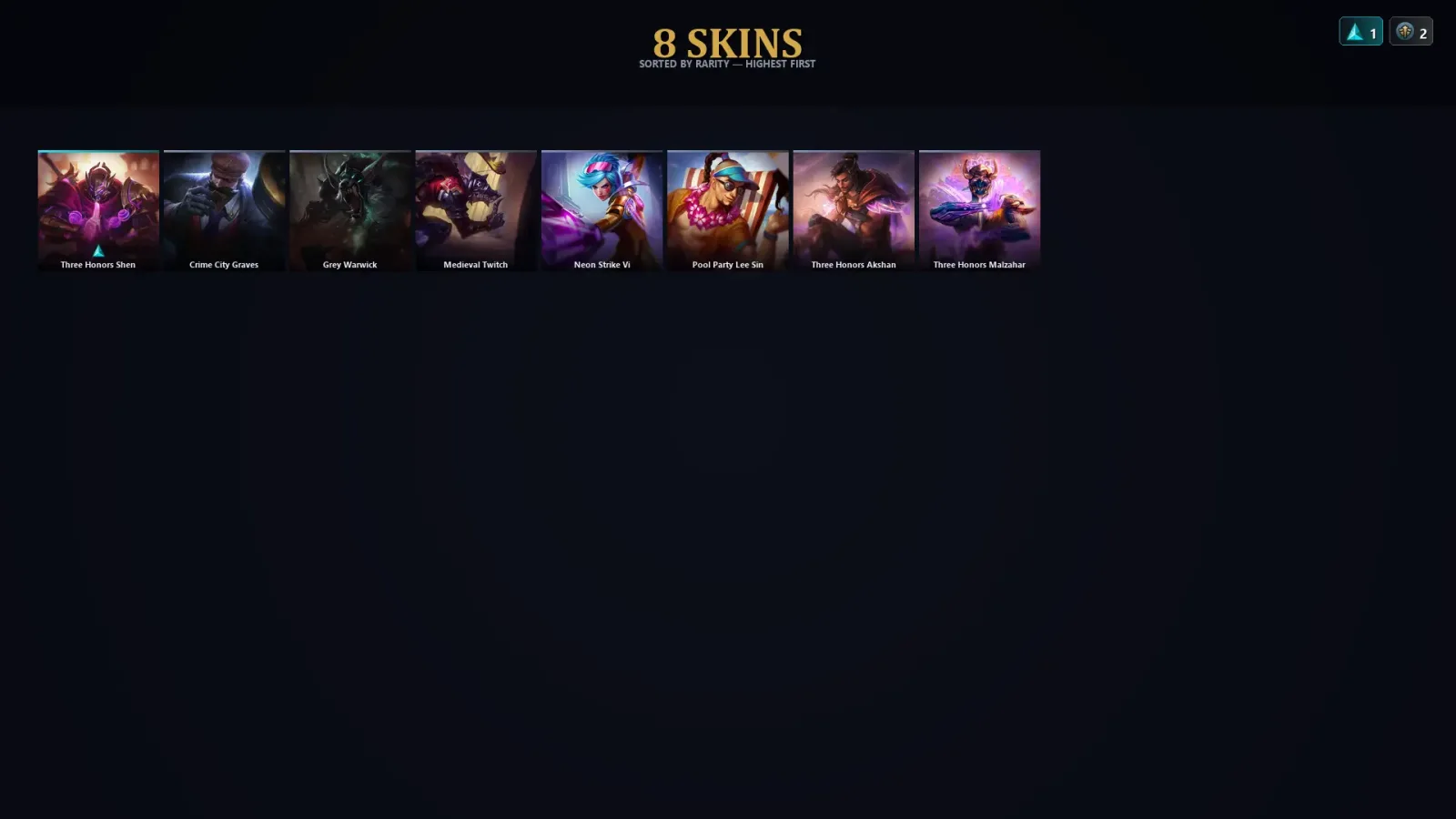 [LoL] | TR | Level 30 | Grandmaster | 44 Champions | 8 Skins | 43,096 BE