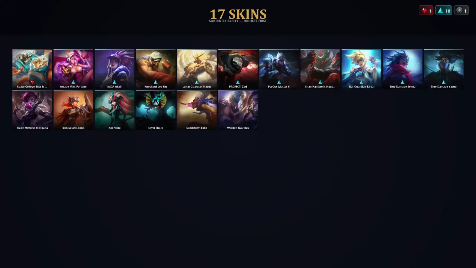 [LoL] | TR | Level 39 | 48 Champions | 17 Skins — LoL account