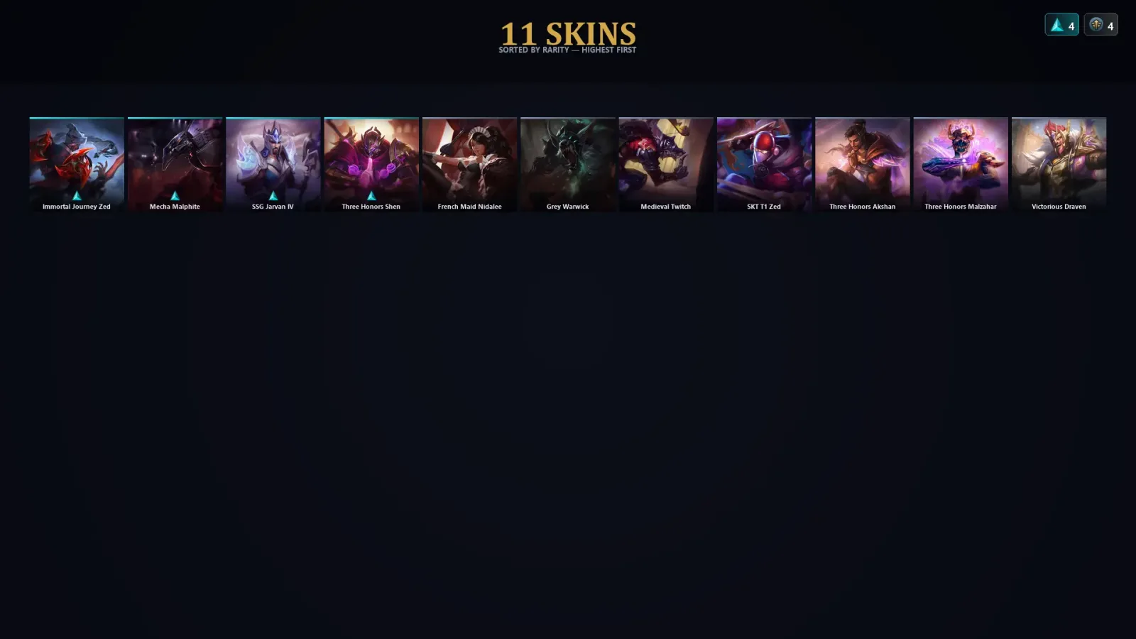 [LoL] | TR | Level 52 | Diamond IV | 69 Champions | 11 Skins