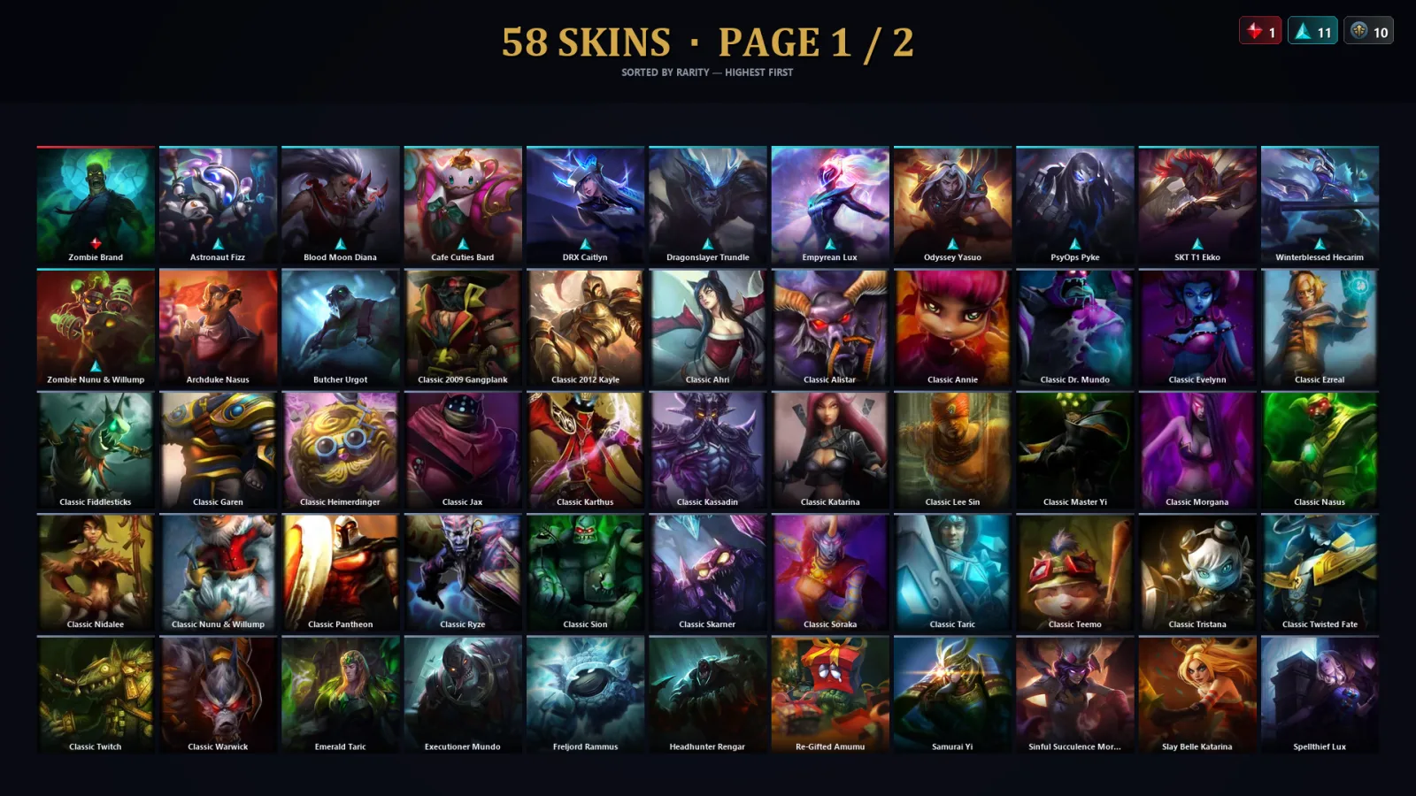 [LoL] | TR | Level 89 | Bronze IV | 96 Champions | 58 Skins