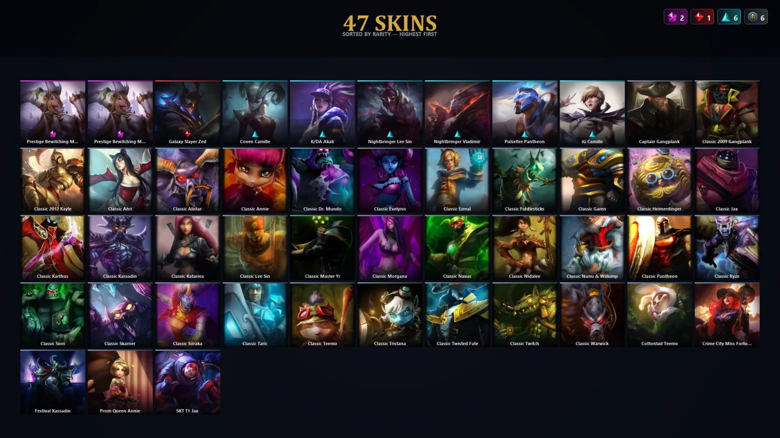 [LoL] | TR | Level 79 | 47 Champions | 15 Skins