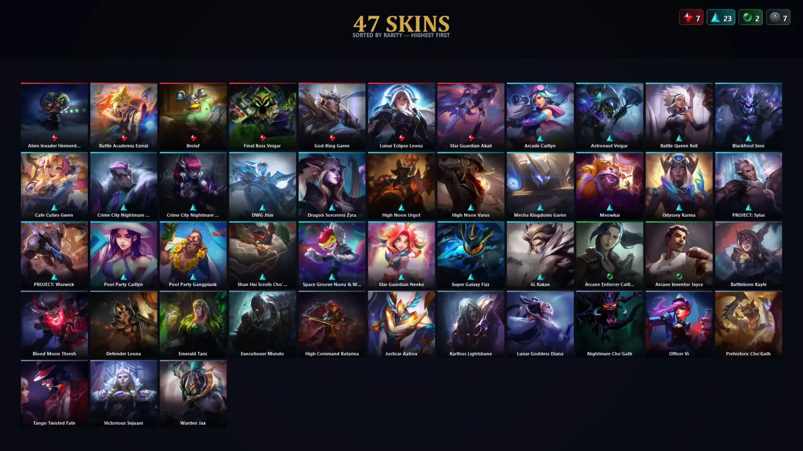 [LoL] | TR | Level 110 | 95 Champions | 47 Skins — LoL account