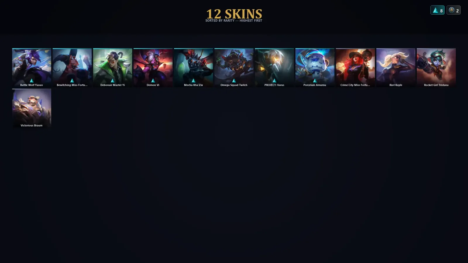 [LoL] | TR | Level 53 | Gold IV | 60 Champions | 12 Skins | 12,255 BE — LoL account