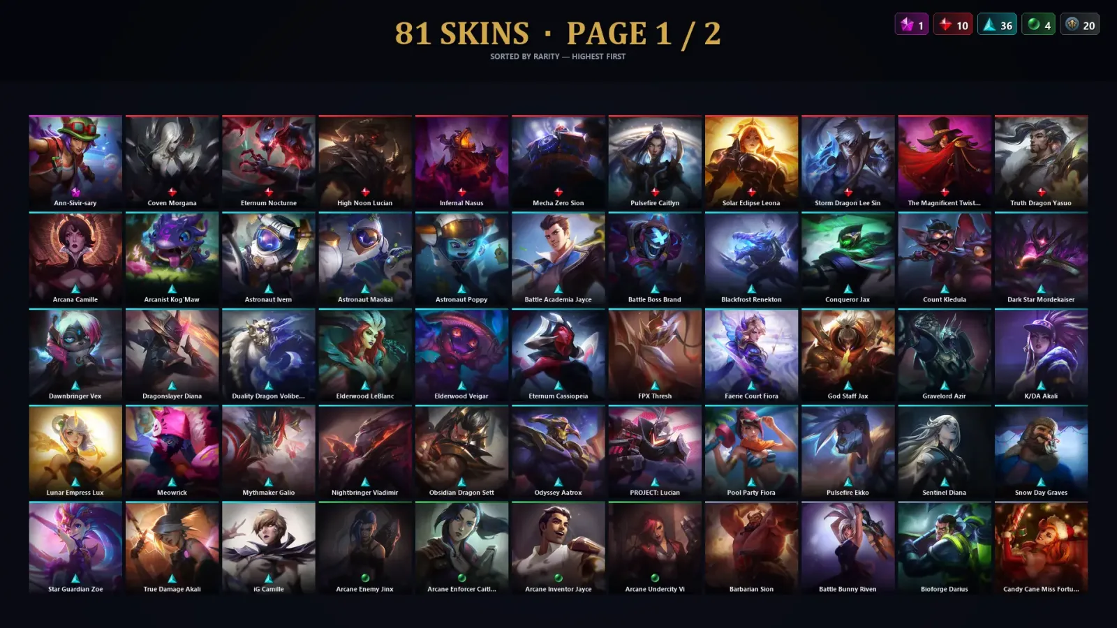 [LoL] | TR | Level 108 | 111 Champions | 81 Skins — LoL account