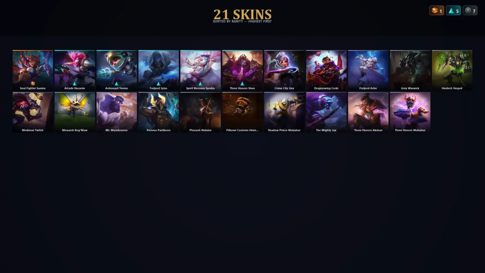 [LoL] | EUW | Level 43 | Emerald IV | 58 Champions | 21 Skins | 14,461 BE