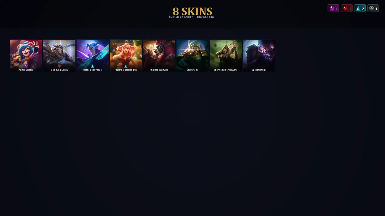 [LoL] | TR | Level 31 | 19 Champions | 8 Skins