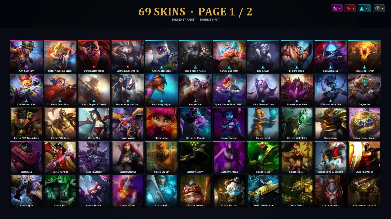 [LoL] | TR | Level 161 | Emerald IV | 125 Champions | 37 Skins | 24,466 BE