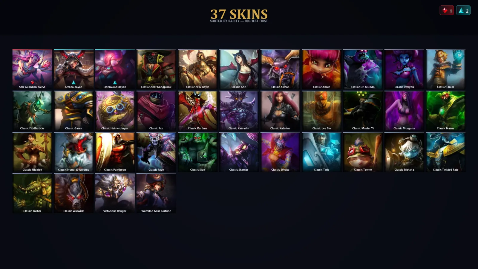 [LoL] | TR | Level 30 | Master | 35 Champions | 5 Skins
