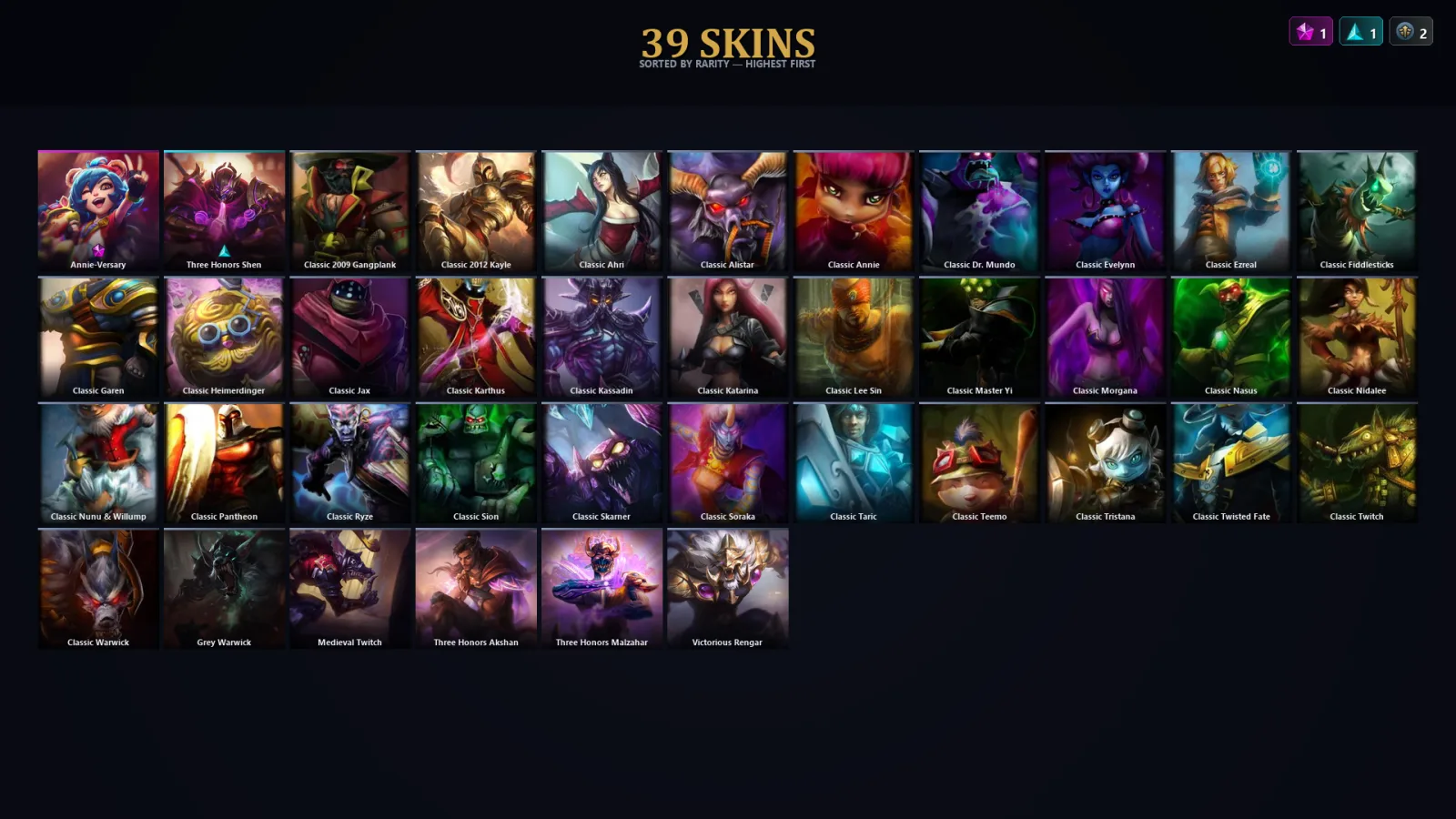 [LoL] | EUW | Level 30 | Master | 51 Champions | 39 Skins