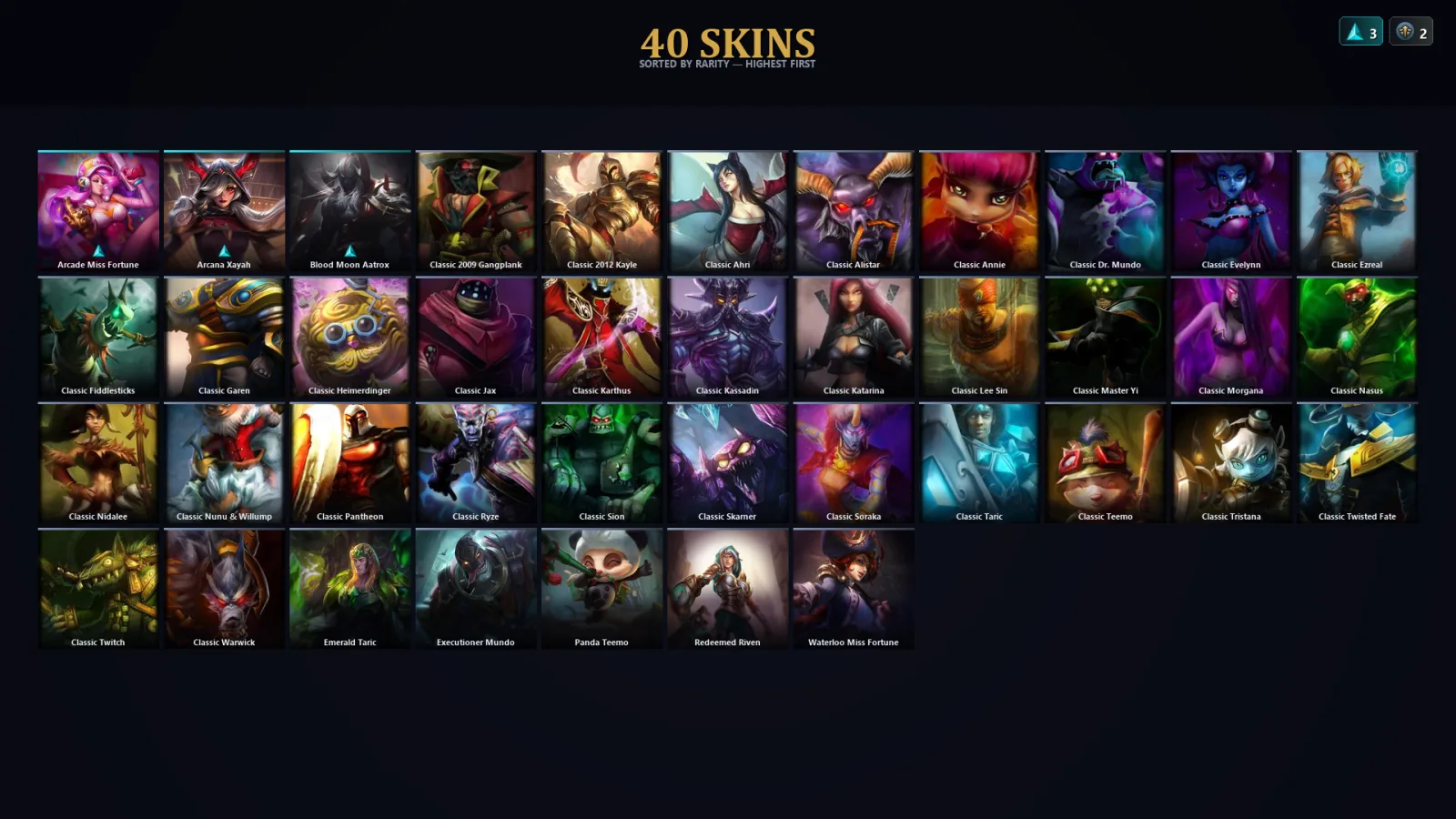 [LoL] | EUW | Level 30 | 79 Champions | 40 Skins | 15,656 BE