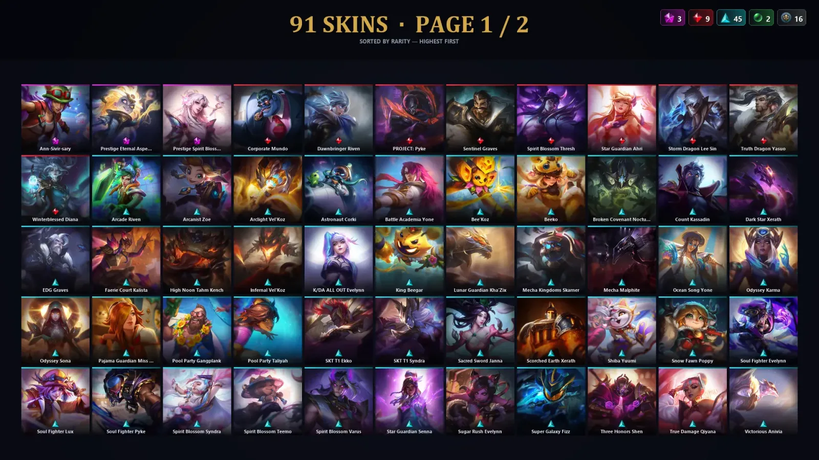 [LoL] | TR | Level 30 | Master | 172 Champions | 91 Skins | 89,516 BE — LoL account