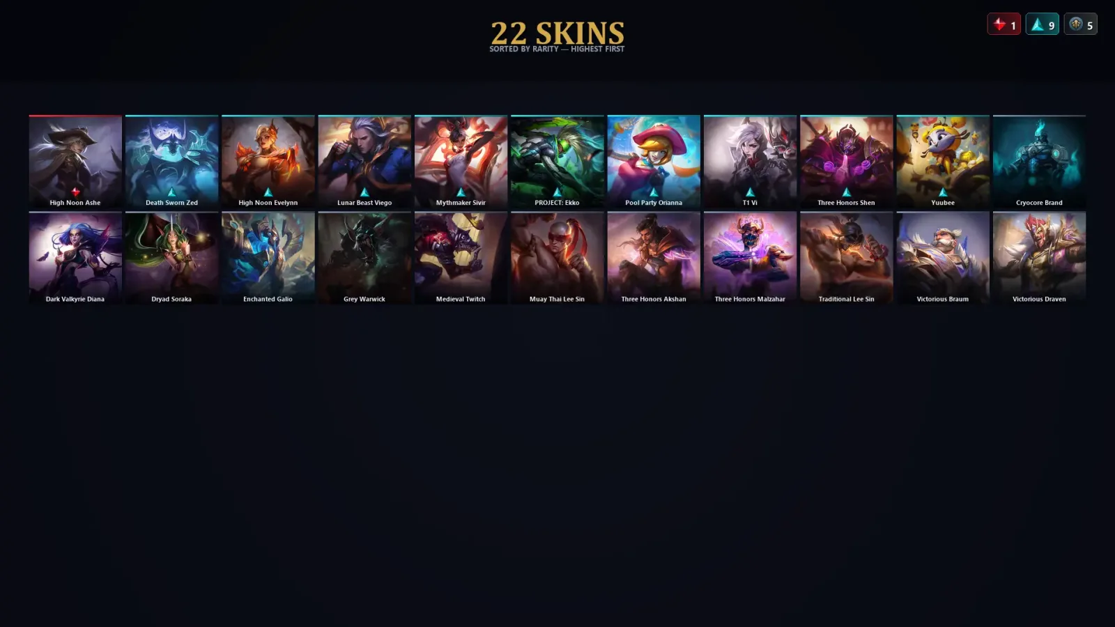 [LoL] | TR | Level 30 | Master | 149 Champions | 22 Skins | 14,123 BE — LoL account