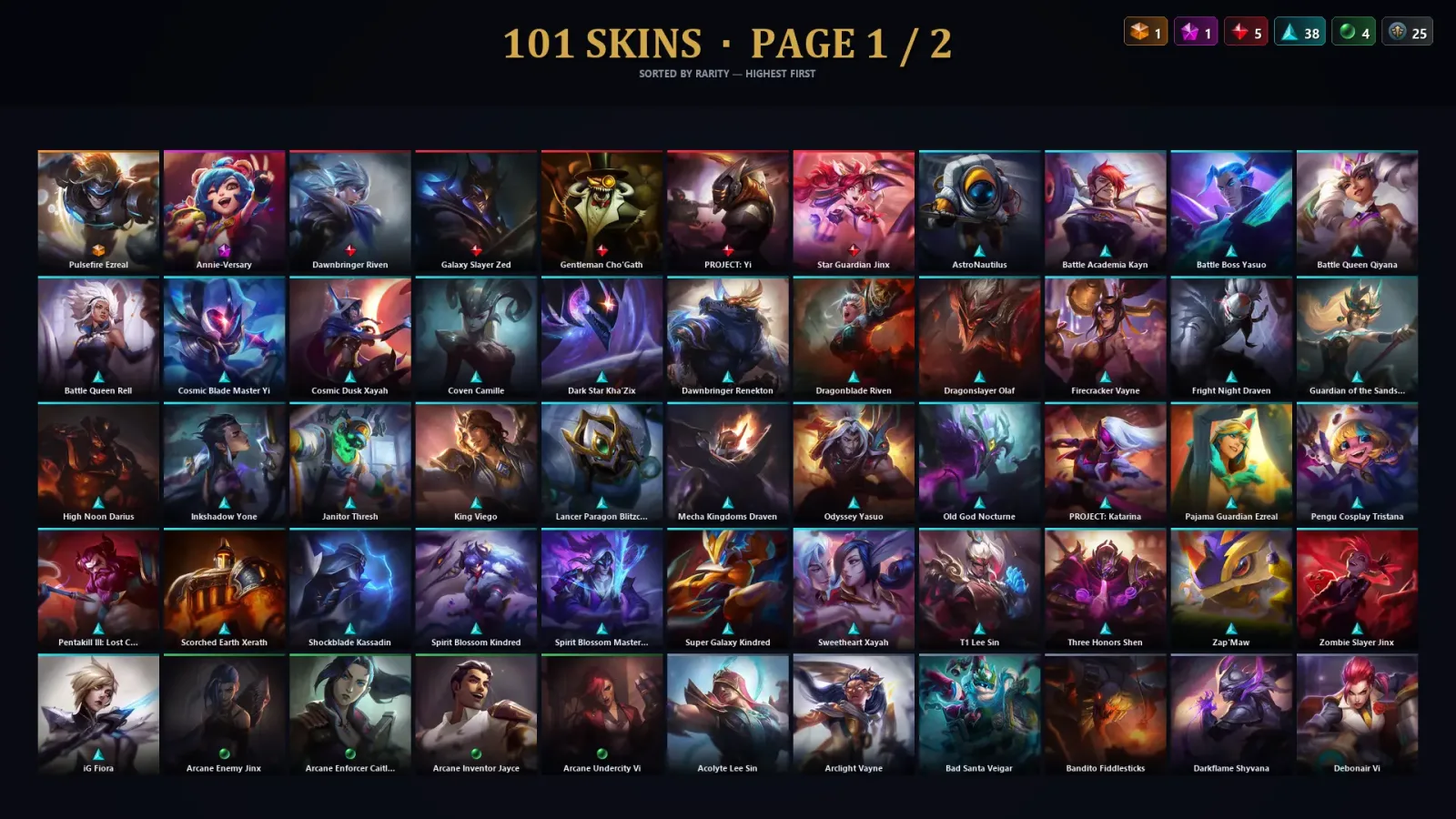 [LoL] | TR | Level 30 | Master | 173 Champions | 101 Skins | 75,583 BE