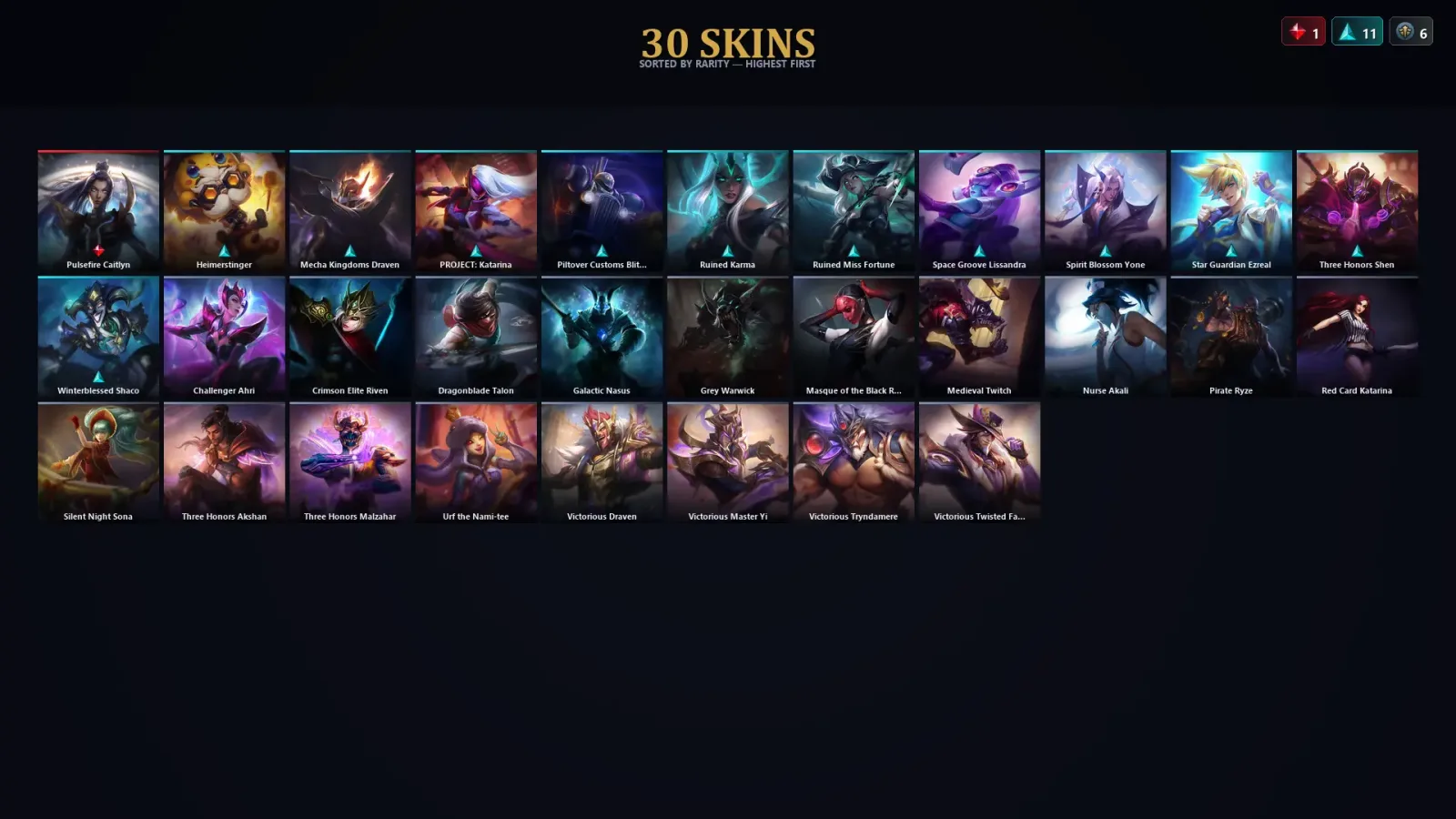 [LoL] | EUW | Level 127 | 138 Champions | 30 Skins | 10,468 BE — LoL account
