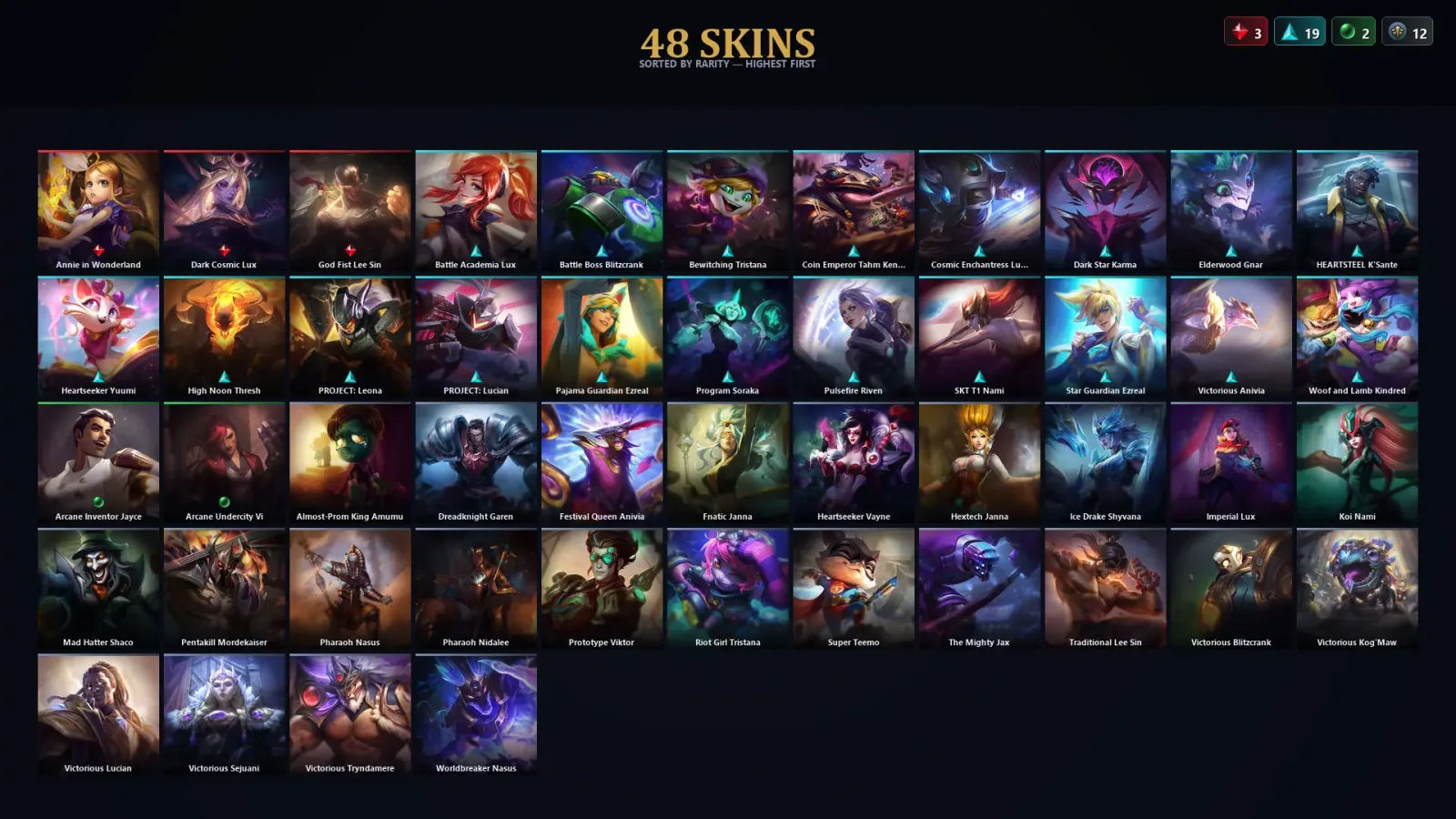 [LoL] | TR | Level 30 | Master | 93 Champions | 48 Skins — LoL account