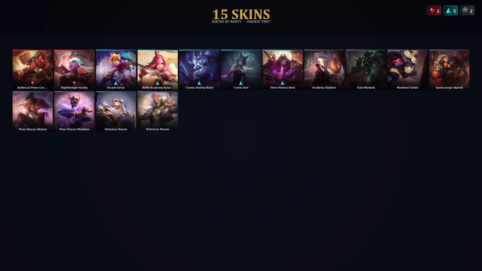 [LoL] | TR | Level 30 | Master | 44 Champions | 15 Skins — LoL account